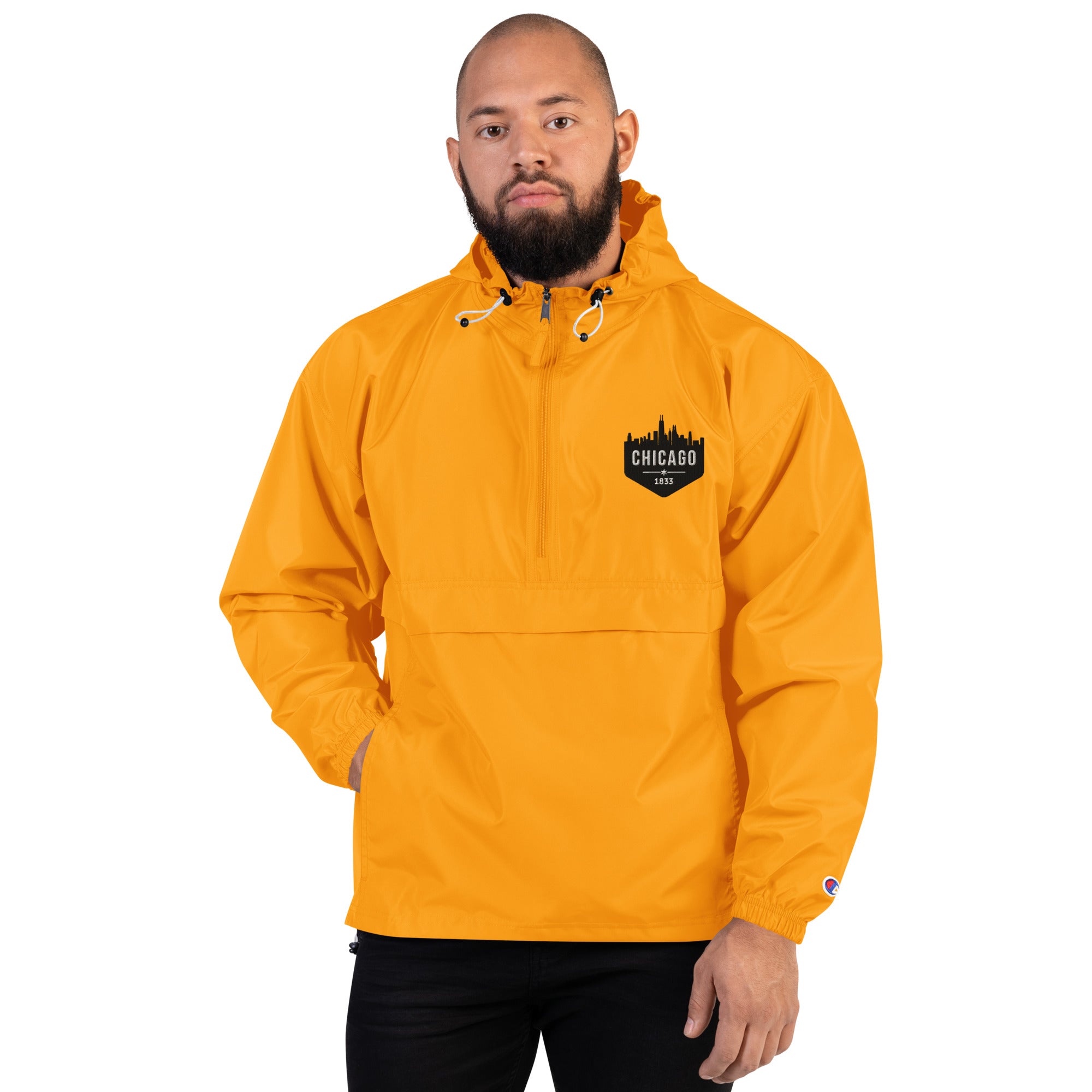 Yellow champion rain store jacket