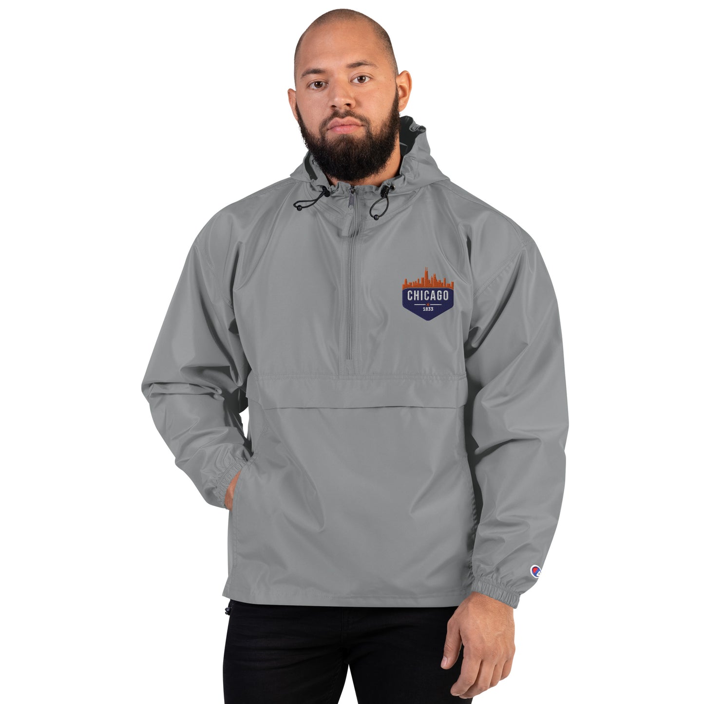 Champion Rain Jacket | Embroidered Chicago Cubs Theme Patch