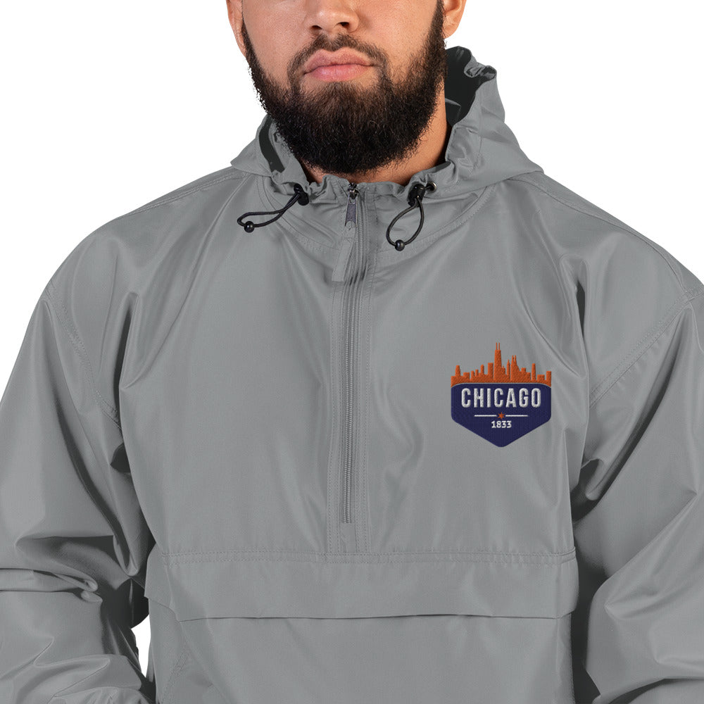 Champion Rain Jacket | Embroidered Chicago Cubs Theme Patch