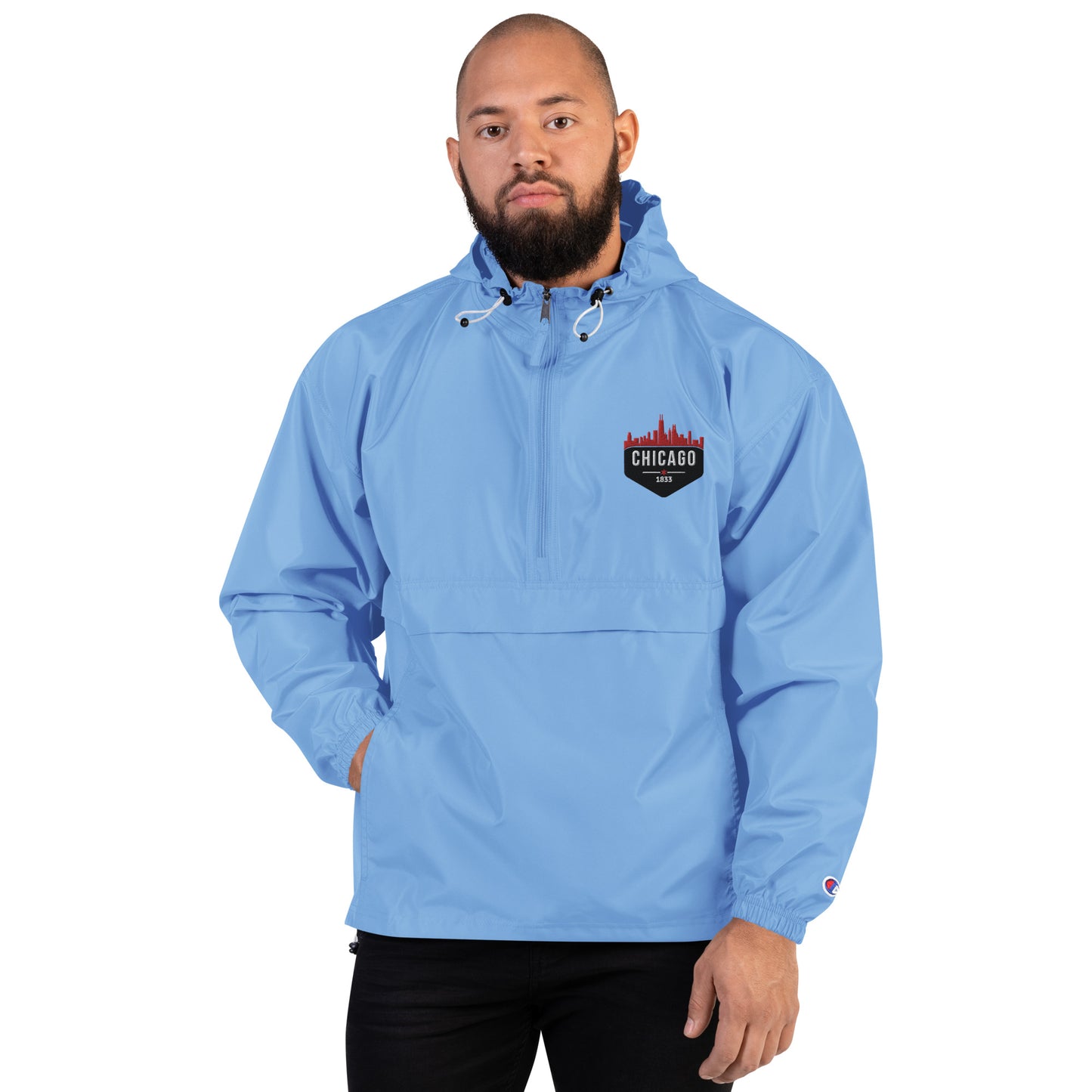 Champion Packable Jacket | Embroidered Chicago Theme Bulls