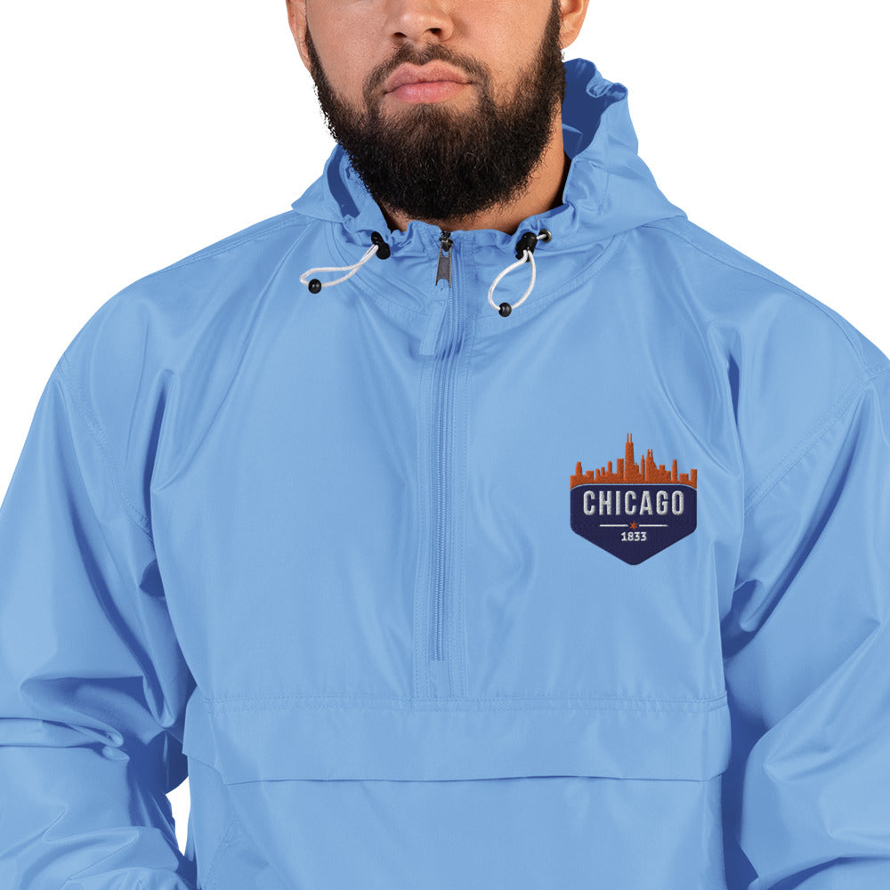 Champion Rain Jacket | Embroidered Chicago Cubs Theme Patch