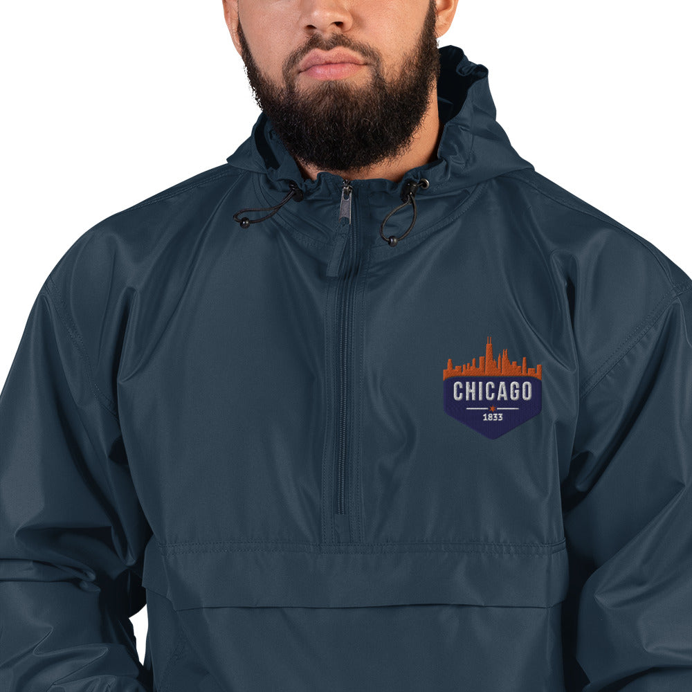 Champion Rain Jacket | Embroidered Chicago Cubs Theme Patch