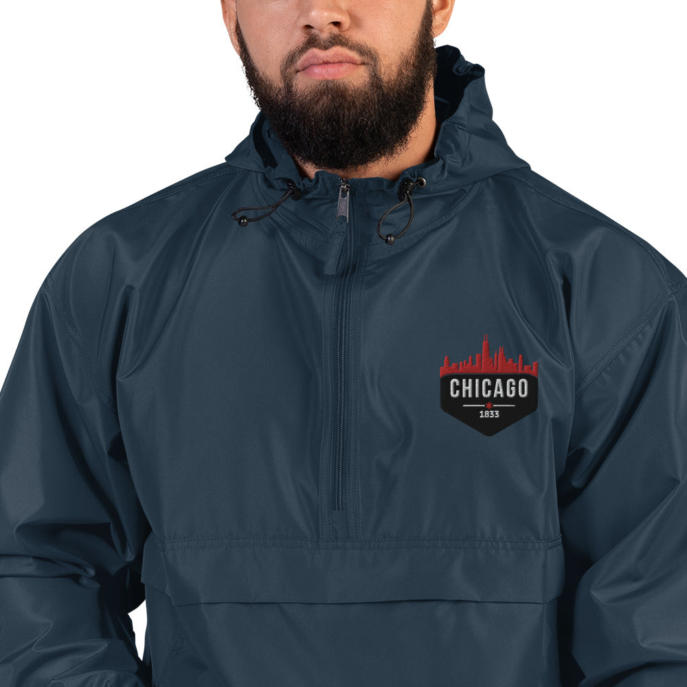 Champion Packable Jacket | Embroidered Chicago Theme Bulls