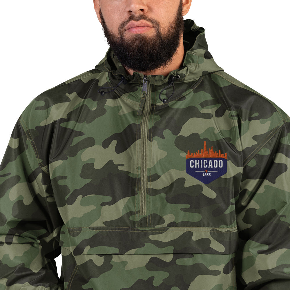 Champion Rain Jacket | Embroidered Chicago Cubs Theme Patch