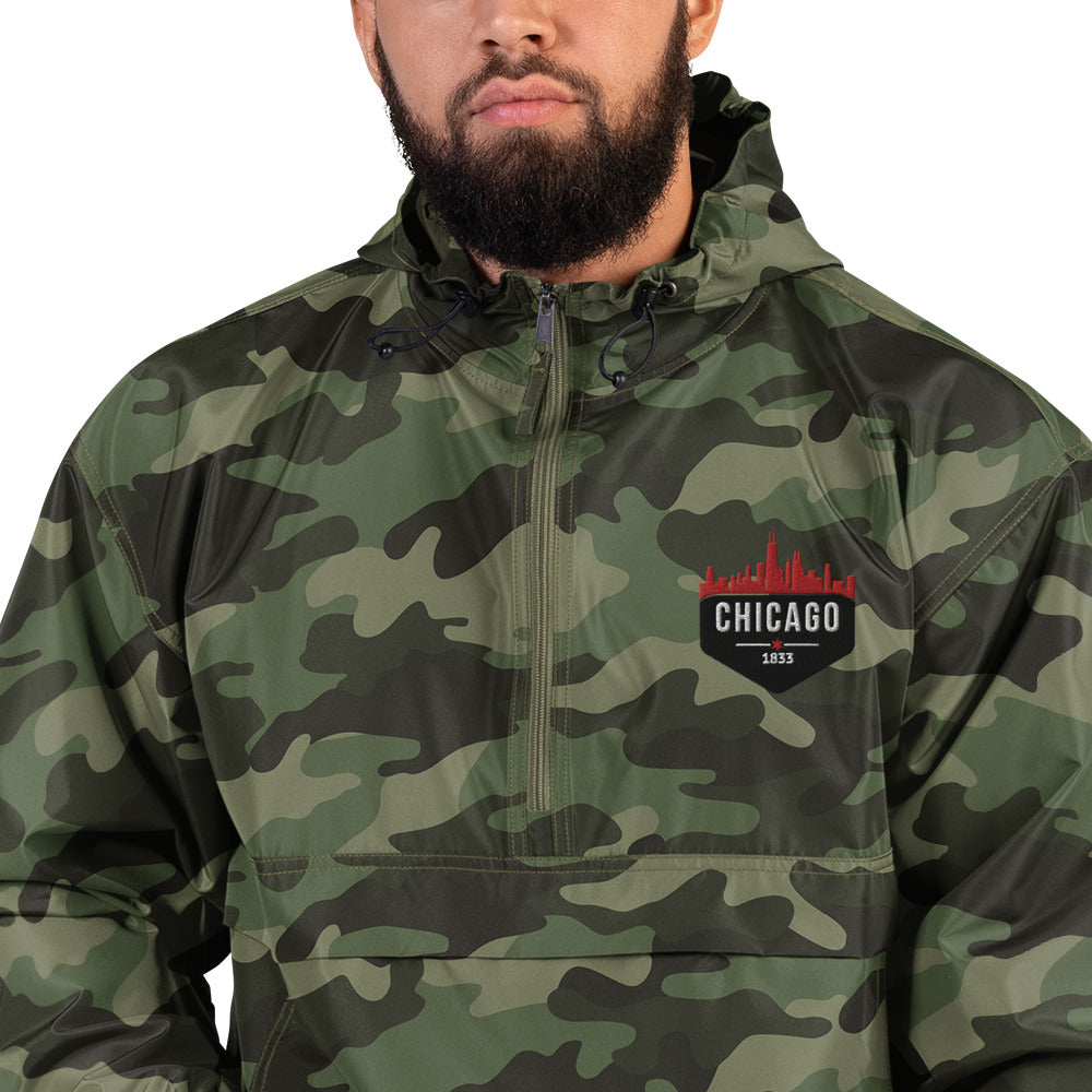 Champion Packable Jacket | Embroidered Chicago Theme Bulls