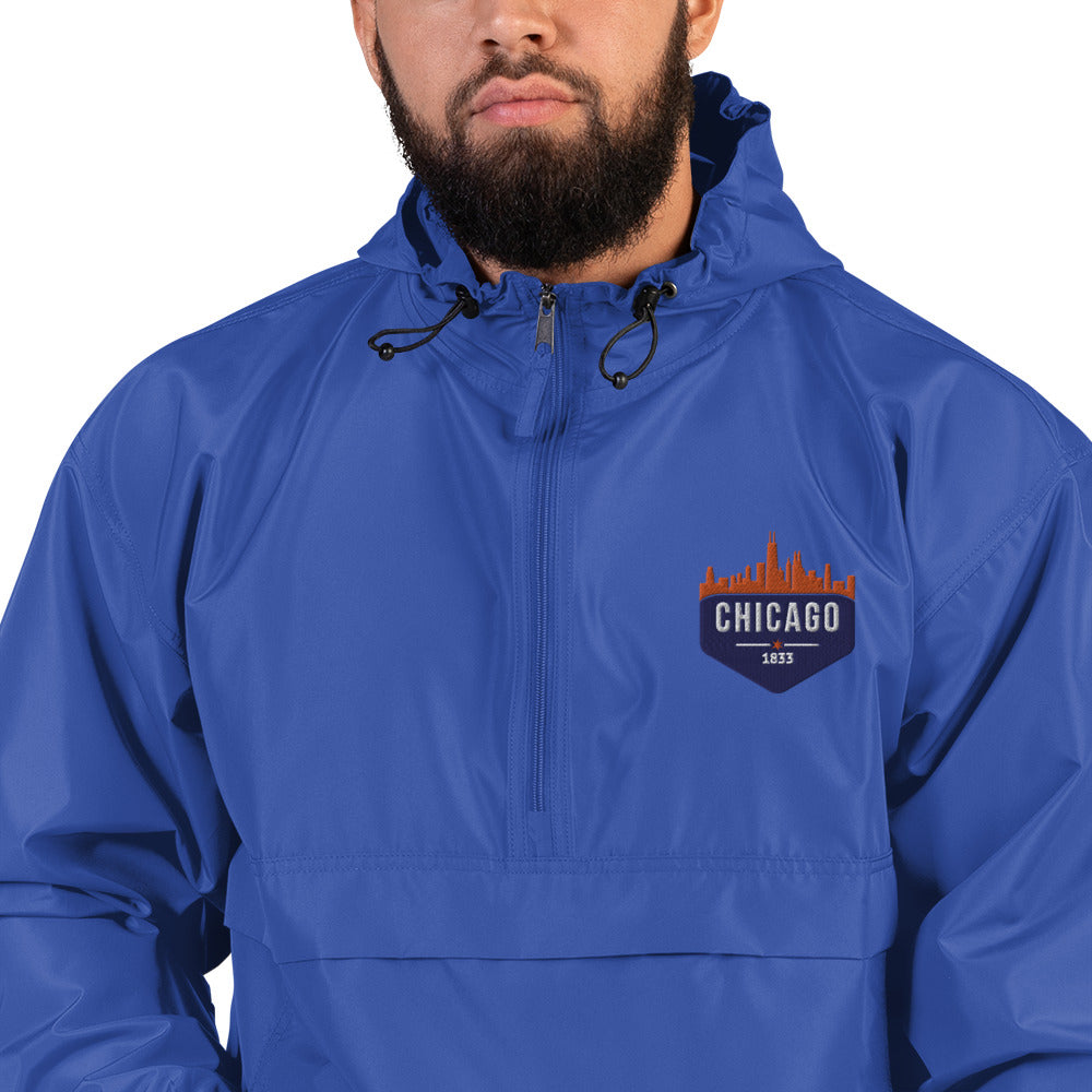 Champion Rain Jacket | Embroidered Chicago Cubs Theme Patch