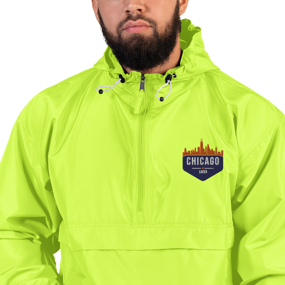 Champion Rain Jacket | Embroidered Chicago Cubs Theme Patch