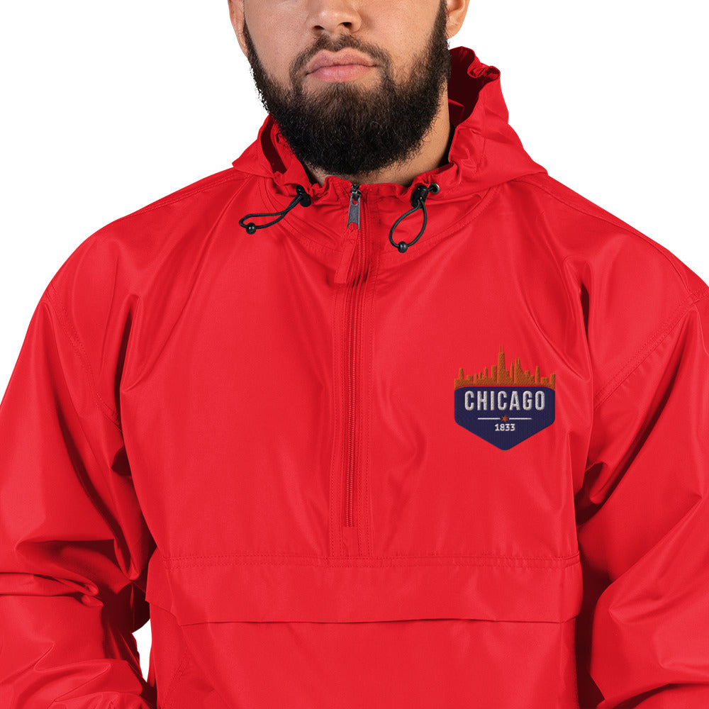 Champion Rain Jacket | Embroidered Chicago Cubs Theme Patch