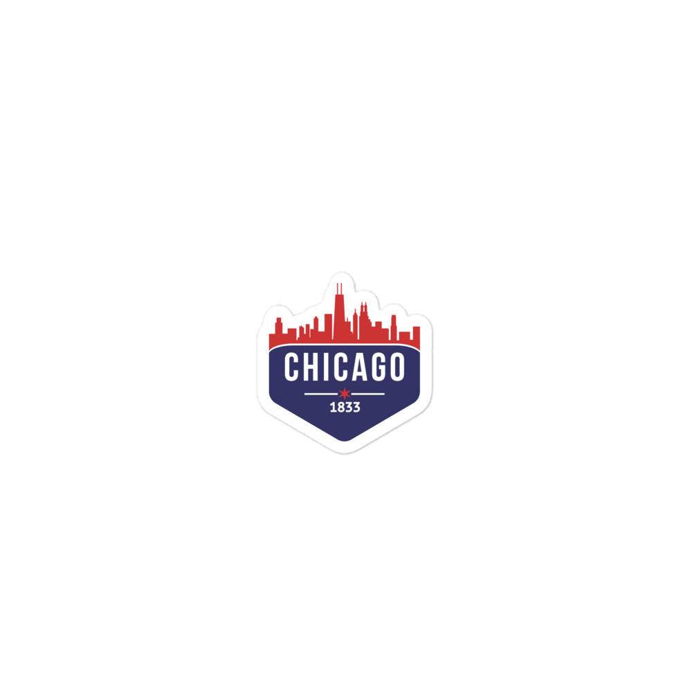 Bubble-free sticker | Chicago Cubs Theme