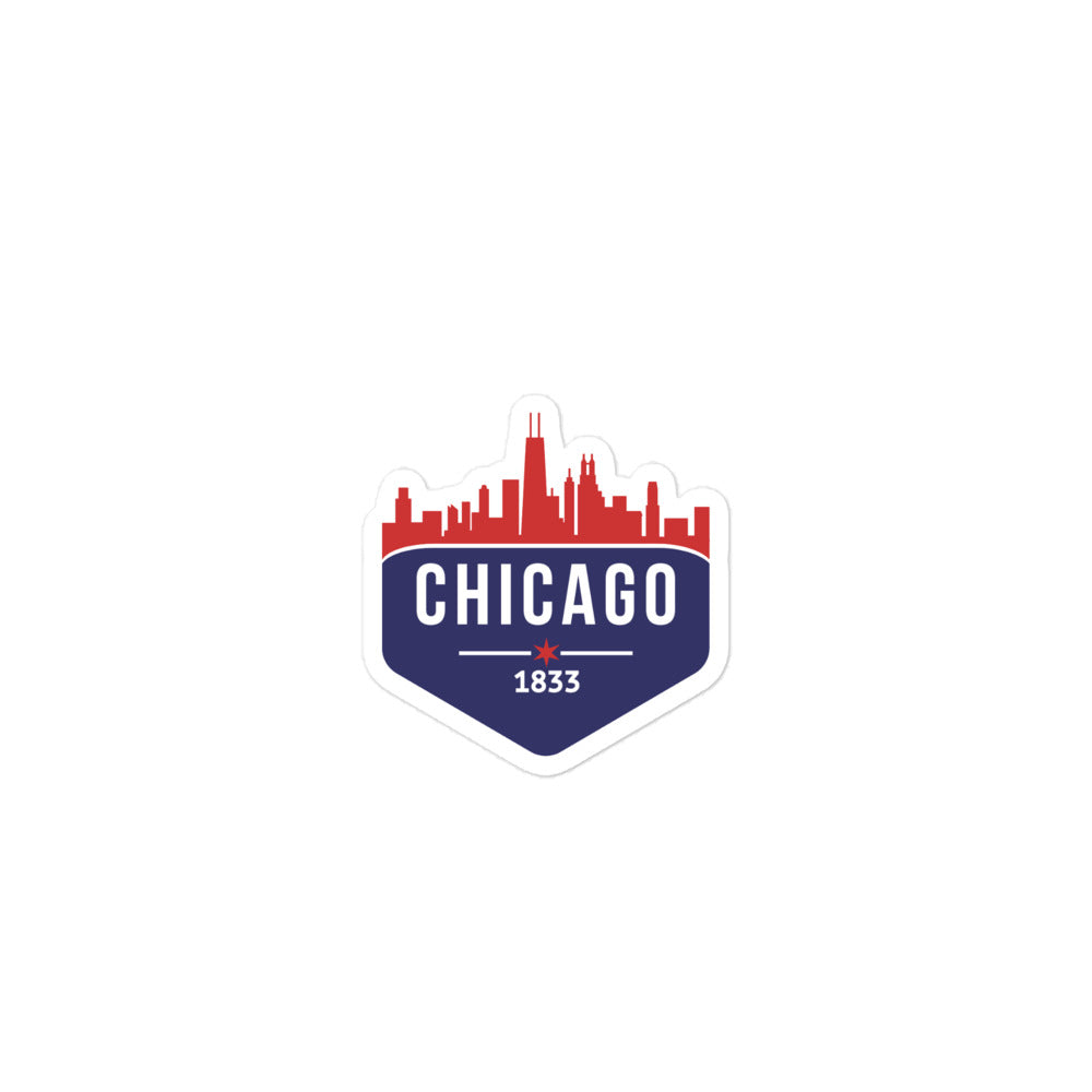 Bubble-free sticker | Chicago Cubs Theme