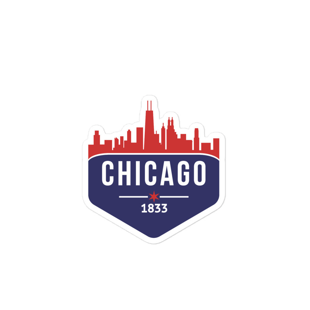 Bubble-free sticker | Chicago Cubs Theme