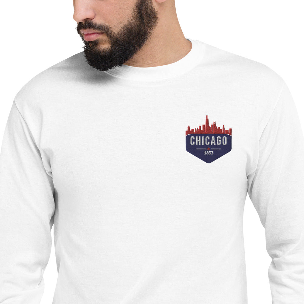 cubs chicago skyline' Men's T-Shirt