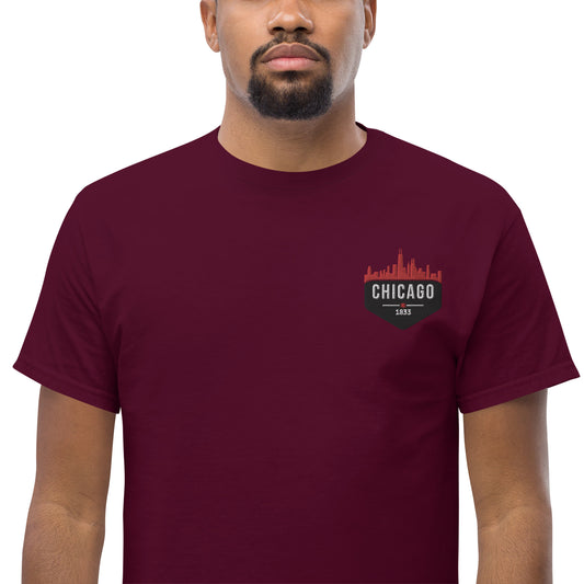 Men's Classic Tee | Embroidered Chicago Bulls Theme Patch