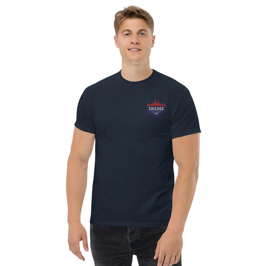 Men's Classic Tee | Embroidered Chicago Cubs Theme Patch