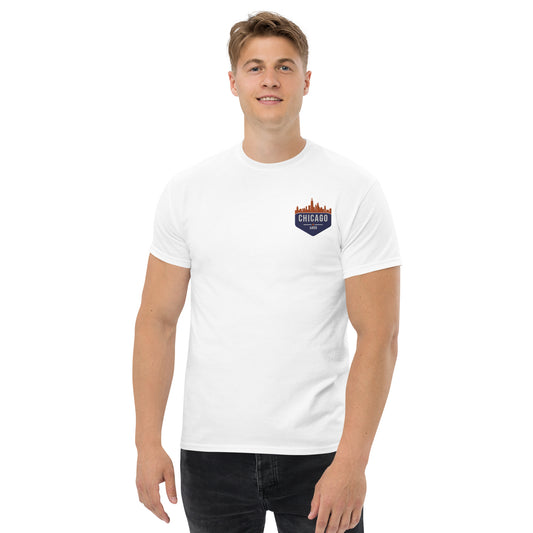 Men's Classic Tee | Embroidered Chicago Bears Theme Patch