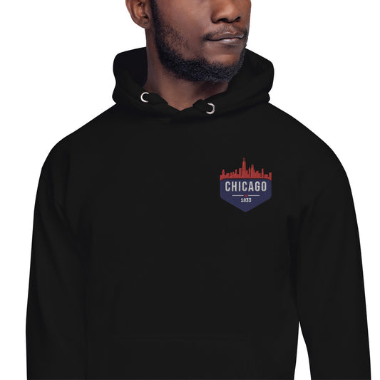 Men's Hoodie | Embroidered Chicago Cubs Theme Patch