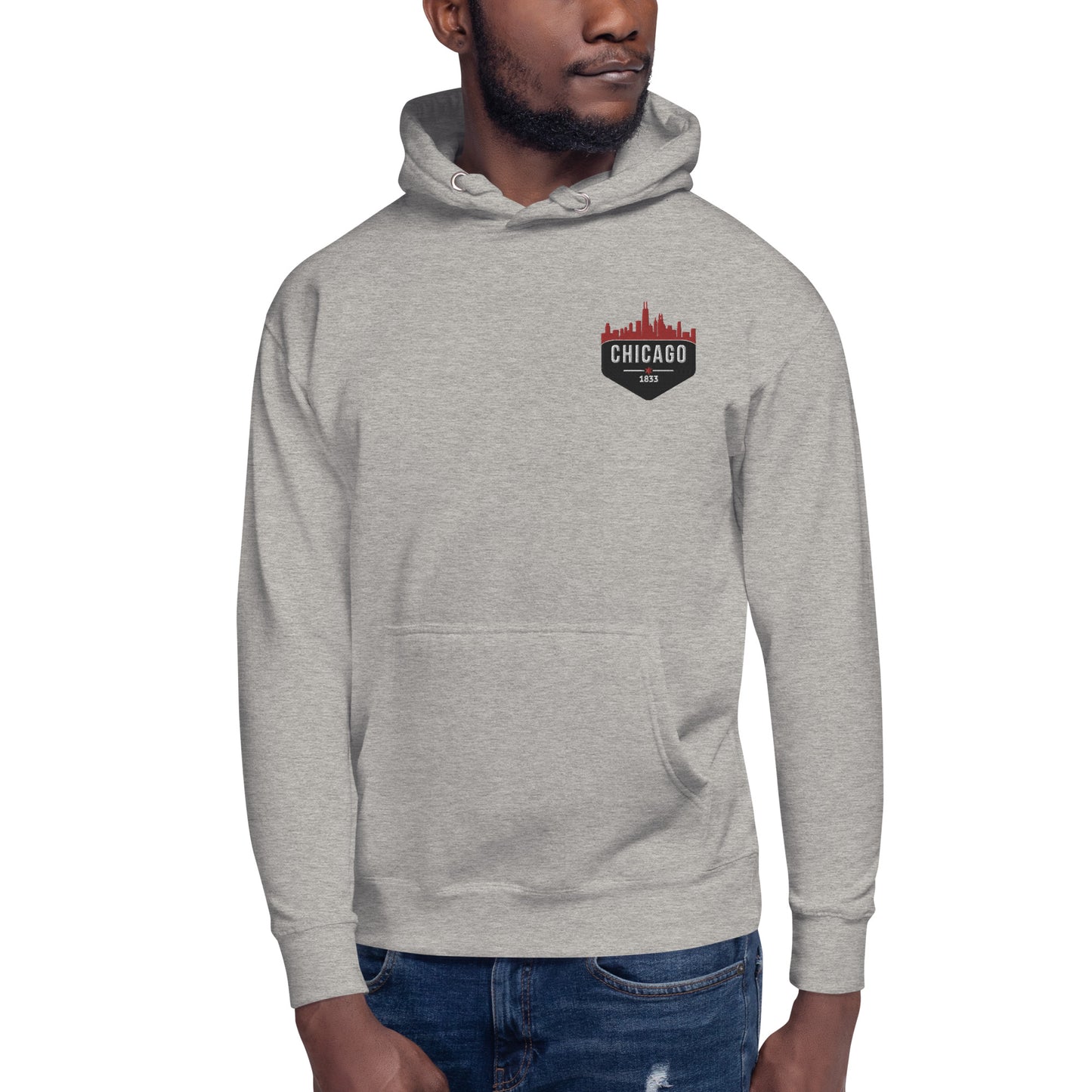 Men's Hoodie | Embroidered Chicago Bulls Theme Patch