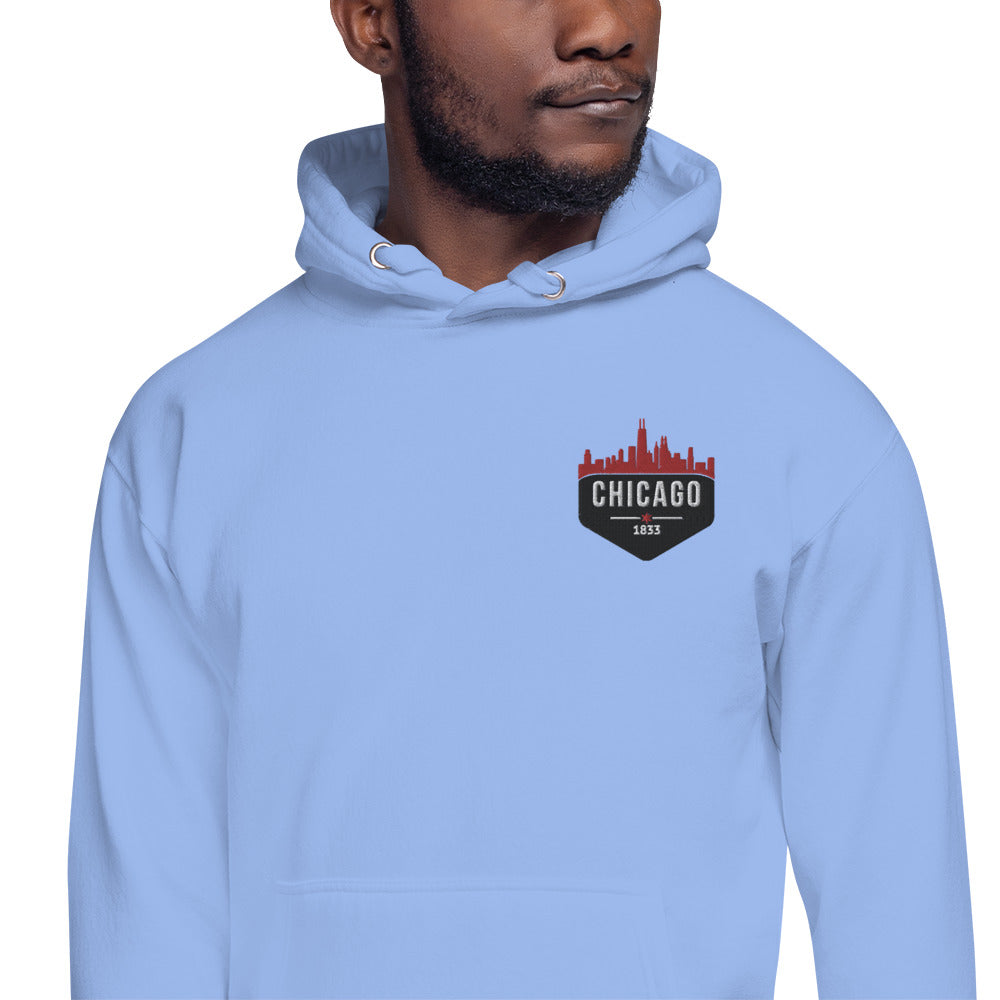 Men's Hoodie | Embroidered Chicago Bulls Theme Patch