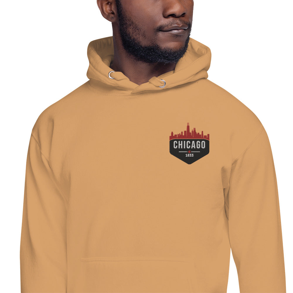 Men's Hoodie | Embroidered Chicago Bulls Theme Patch