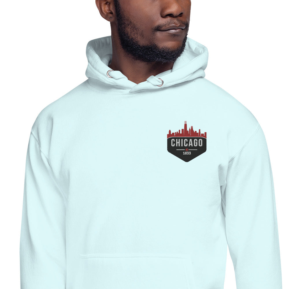 Men's Hoodie | Embroidered Chicago Bulls Theme Patch